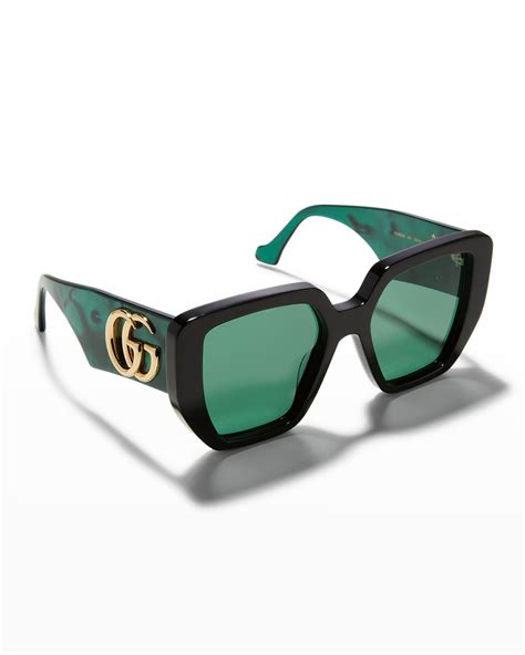 gucci oversize rectangular sunglasses